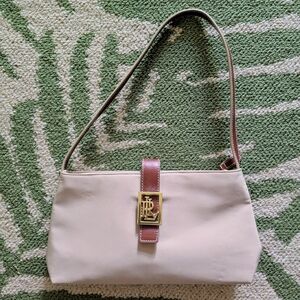 Ralph Lauren Canvas And Leather Hand Bag